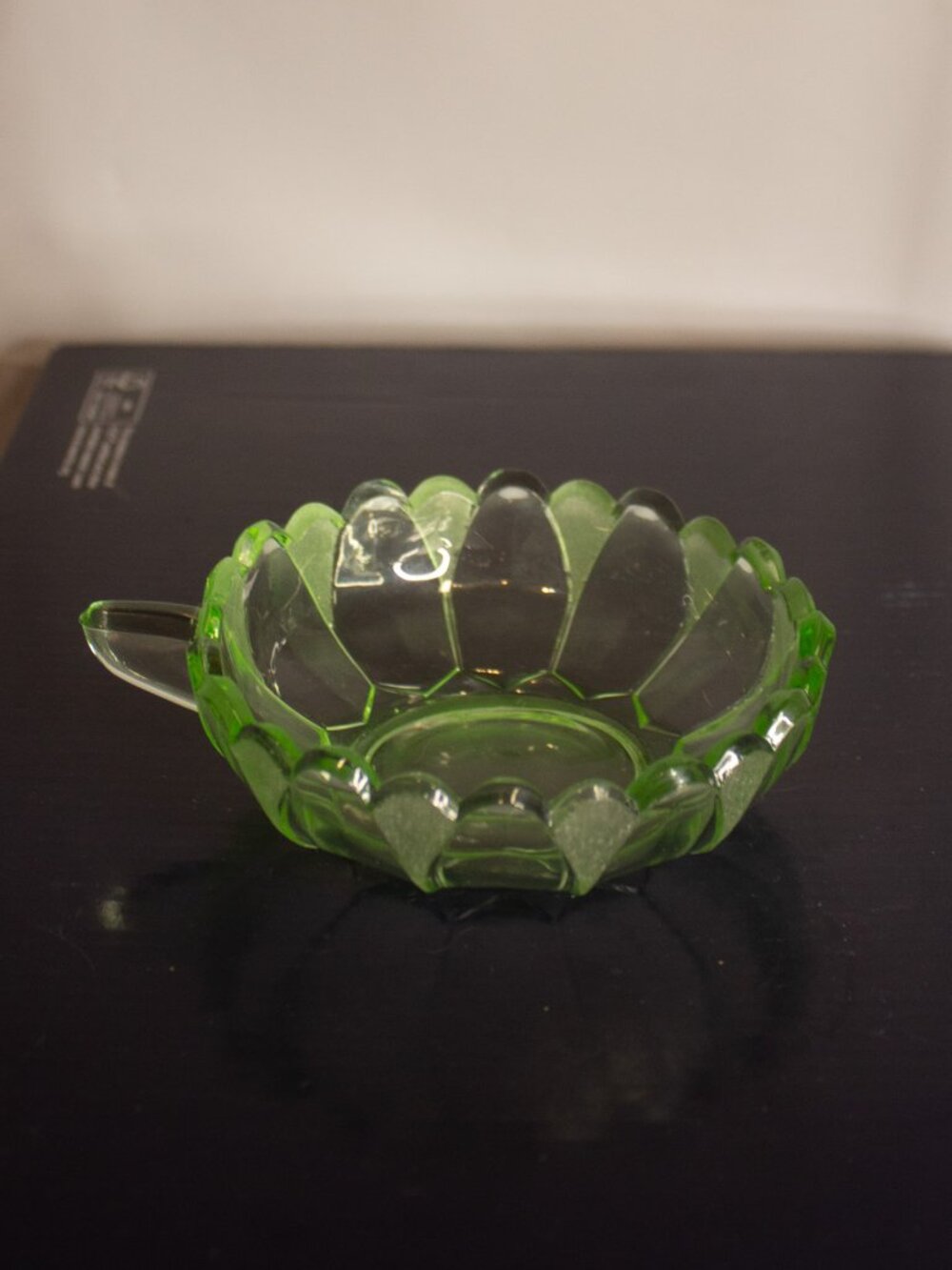 Vintage Lausitzer Glas Sonja Green Dessert Bowl – Green Glass